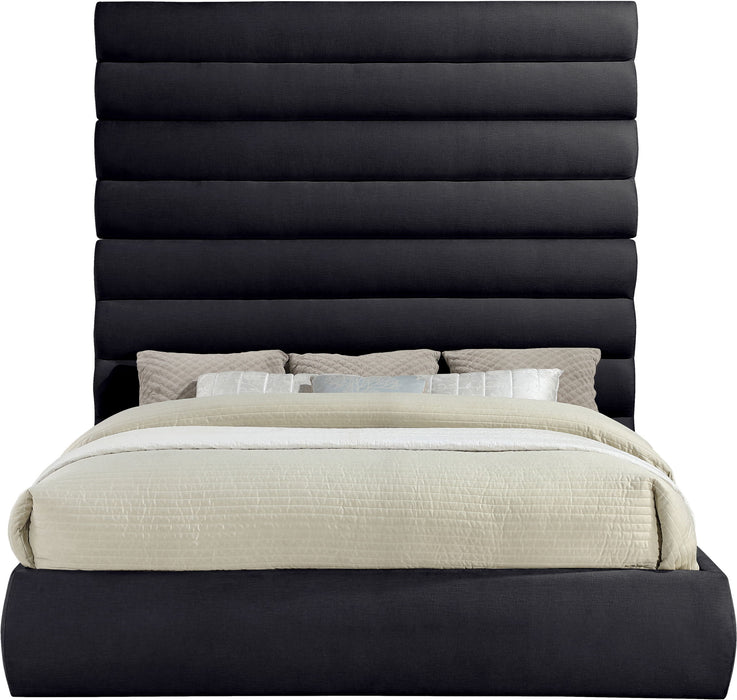 Adam - Chenille Fabric Bed With 89" Headboard - Simple Home Plus
