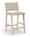 Entwine - Vegan Leather Upholstered Counter Stool - Painted Natural - Simple Home Plus