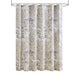 Isla - Printed Cotton Shower Curtain - Yellow - Simple Home Plus