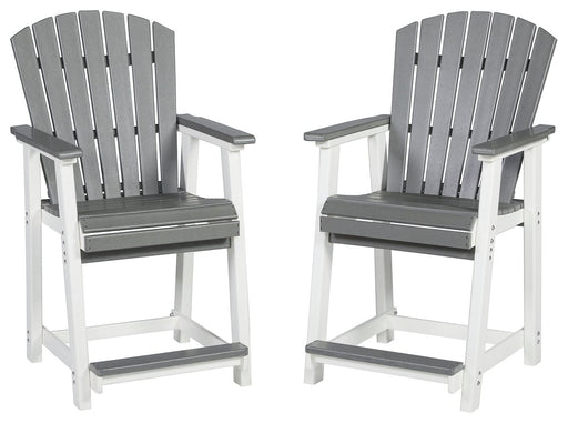 Transville - Gray / White - Barstool (Set of 2) - Simple Home Plus