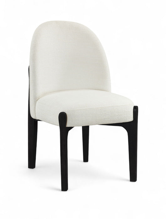 Torino - Upholstered Dining Chair With Brushed Black Base (Set of 2) - Simple Home Plus