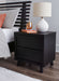 Danziar - Black - Two Drawer Night Stand - Simple Home Plus