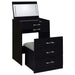 Danbury - 3-Drawer Makeup Vanity & Stool Set - Simple Home Plus