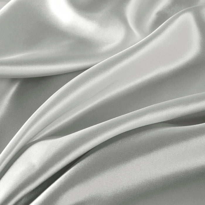 Satin - Wrinkle-Free Luxurious 6-Piece Sheet Set - Light Gray - Simple Home Plus