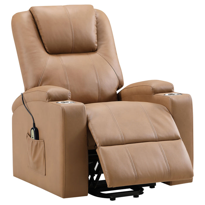 Armstrong - Upholstered Power Lift Massage Recliner - Simple Home Plus