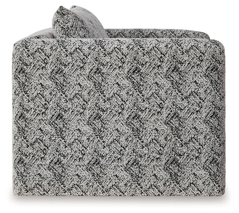 Kenbell - Black / White - Accent Chair - Simple Home Plus