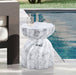 Caserta - Marble Finish Concrete End Table - Simple Home Plus