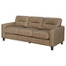 Scotland - Faux Leather Upholstered Track Arm Sofa - Simple Home Plus