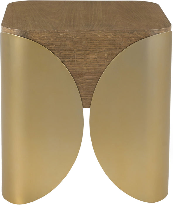 Cazari - Oak Wood And Iron Table - Simple Home Plus