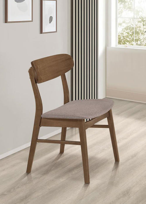 Dortch - Dining Side Chair (Set of 2) - Walnut And Brown - Simple Home Plus
