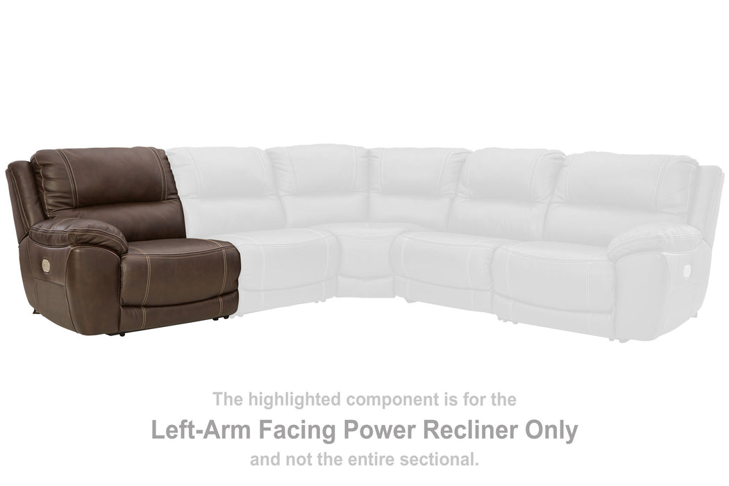Dunleith - LAF Zero Wall Power Recliner - Chocolate - Simple Home Plus