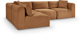 Shaggy - Fabric 4 Piece Modular Sectional - Simple Home Plus