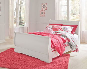 Anarasia - Full Sleigh Rails - White - Simple Home Plus
