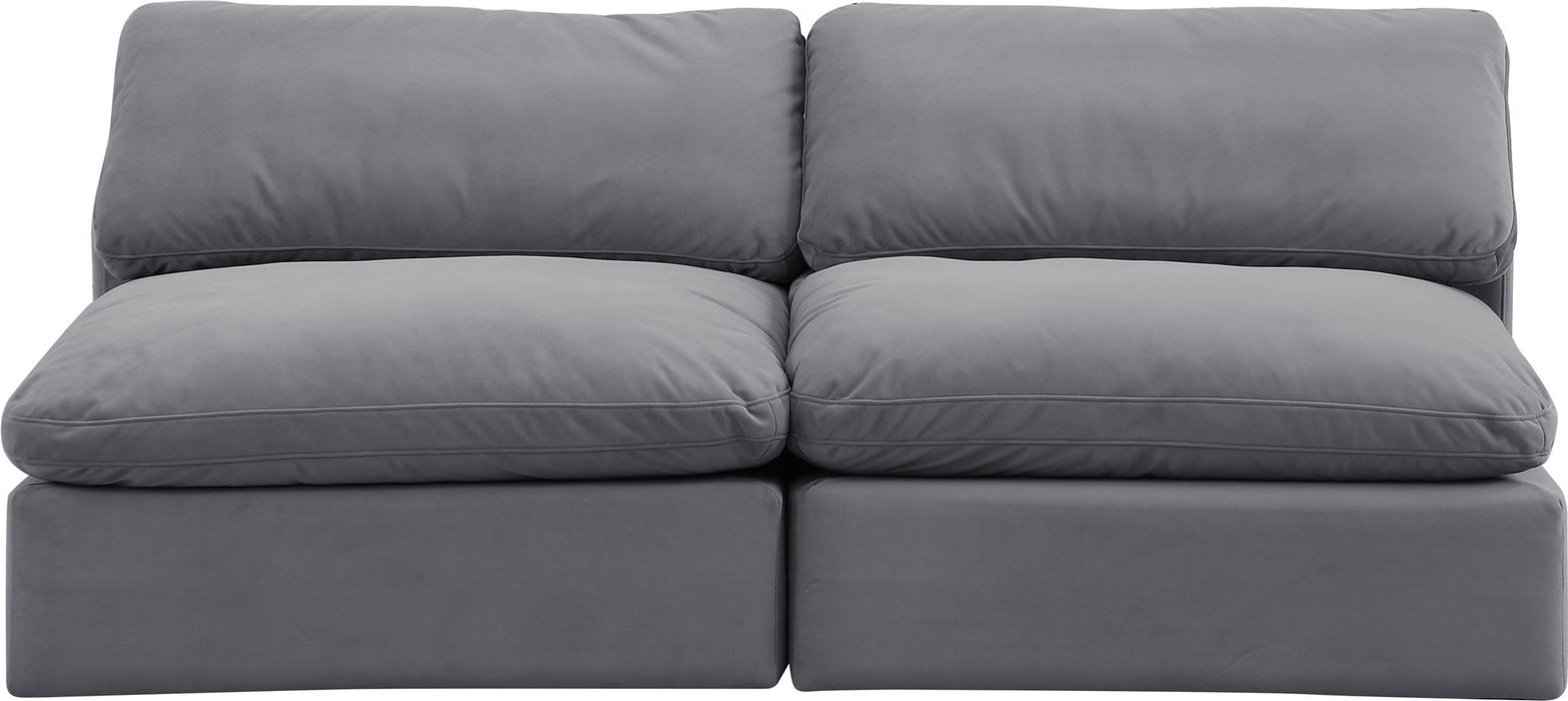 Comfy - Velvet Modular Armless Sofa 2 Seats - Simple Home Plus