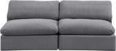 Comfy - Velvet Modular Armless Sofa 2 Seats - Simple Home Plus