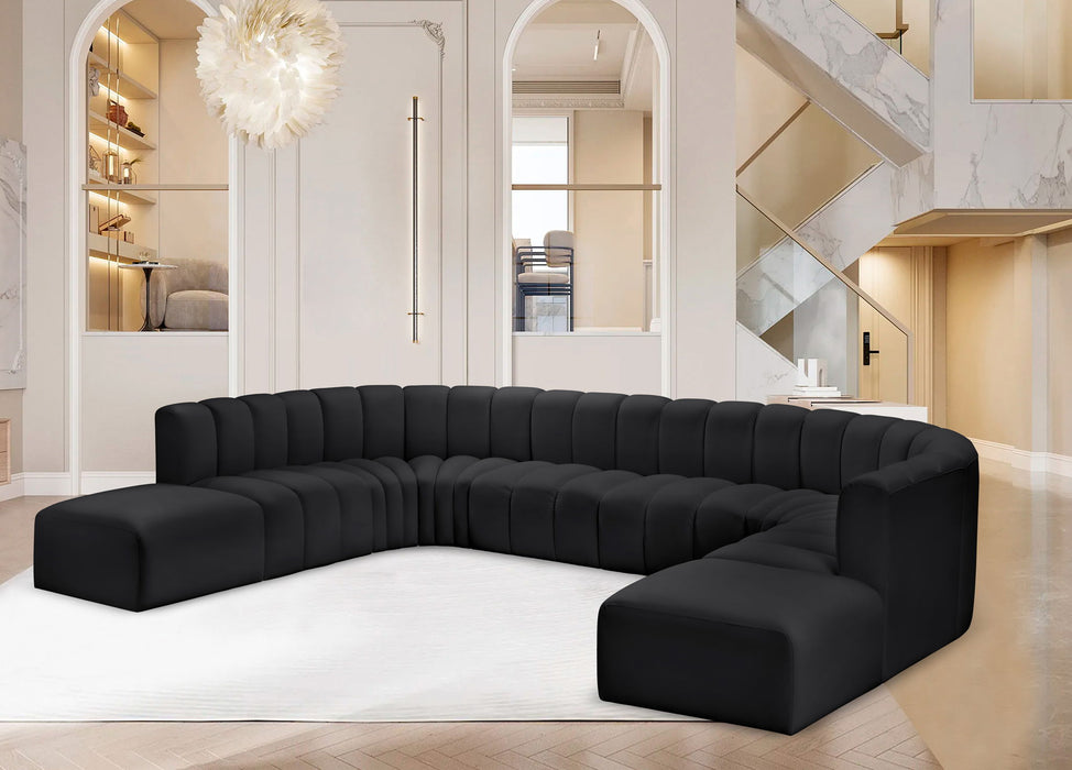 Arc - Faux Leather Modular Sectional - Simple Home Plus