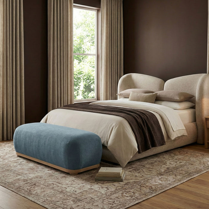 Calum - Bench - Light Brown Frame - Simple Home Plus