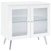 Nieta - 2 Door Engineered Wood Accent Cabinet - White High Gloss - Simple Home Plus