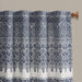 Mila - Printed Window Panel With Detail And Lining - Navy - Simple Home Plus