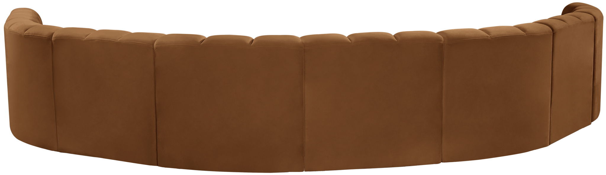 Arc - Velvet 8 Piece U-Shaped Modular Sofa - Saddle - Simple Home Plus
