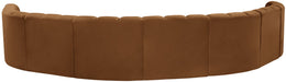 Arc - Velvet 8 Piece U-Shaped Modular Sofa - Saddle - Simple Home Plus