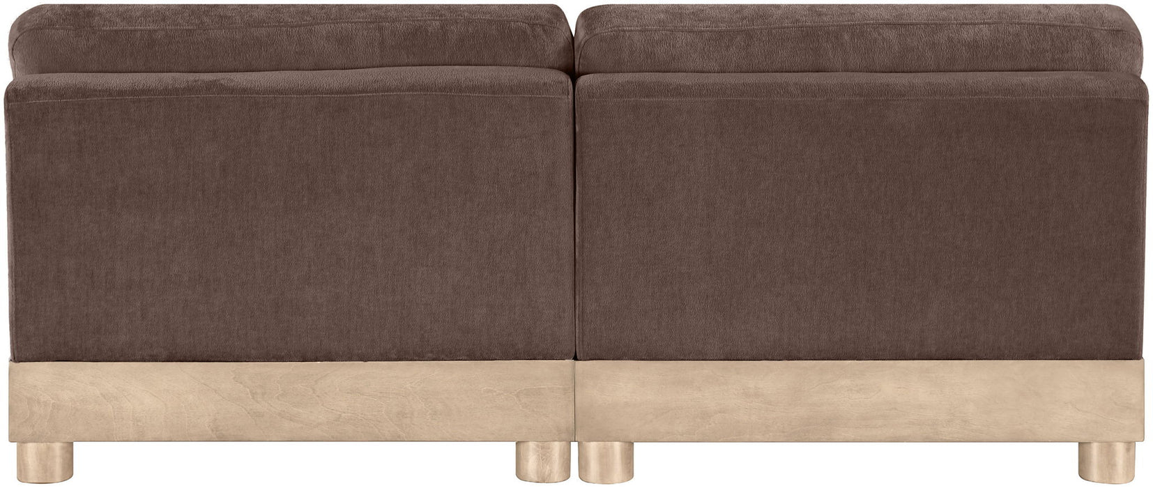 Turin - Chenille Fabric Upholstered Modular Sectional - Brown - Simple Home Plus