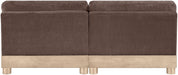 Turin - Chenille Fabric Upholstered Modular Sectional - Brown - Simple Home Plus