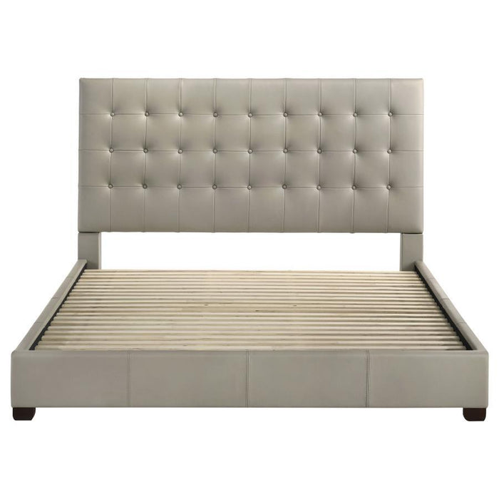 Medley - Genuine Leather Platform Bed - Simple Home Plus