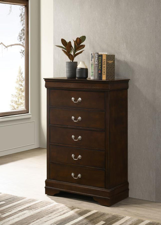 Louis Philippe - Five-drawer Chest - Simple Home Plus