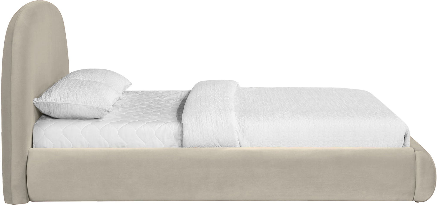Celine - Upholstered Bed - Cream - Simple Home Plus