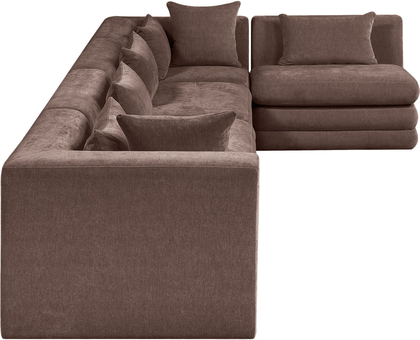 Stellar - 5 Piece Upholstered Modular Sectional - Simple Home Plus