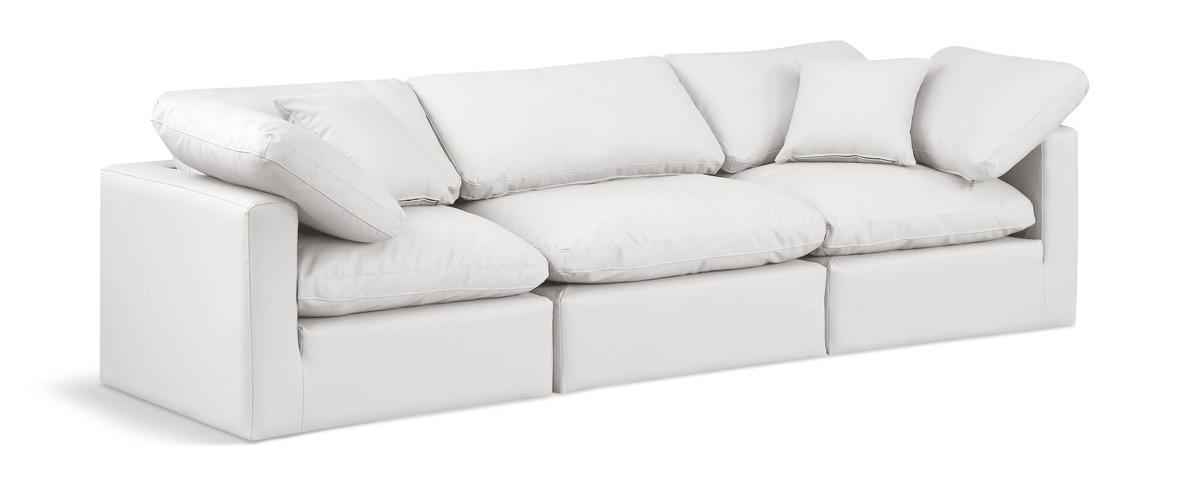 Indulge - Faux Leather 3 Seat Modular Sofa - Simple Home Plus