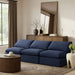 Indulge - Velvet 3 Seat Modular Armless Sofa - Simple Home Plus
