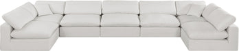 Comfy - 7 Piece Linen Modular Armless Sectional - Simple Home Plus