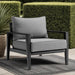 Cayman - Aluminum Outdoor Chair - Black / Dark Gray - Simple Home Plus