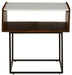 Rusitori - Brown / Beige / White - Rectangular End Table - Simple Home Plus