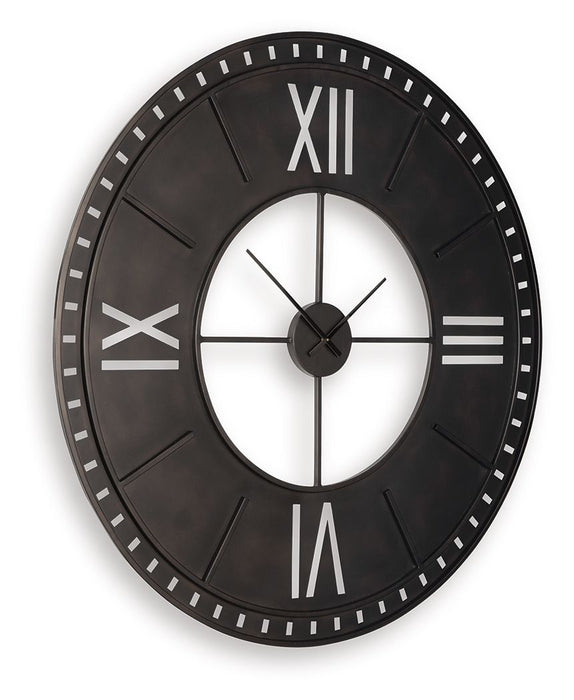 Lytle - Wall Clock - Antique Brown - Simple Home Plus