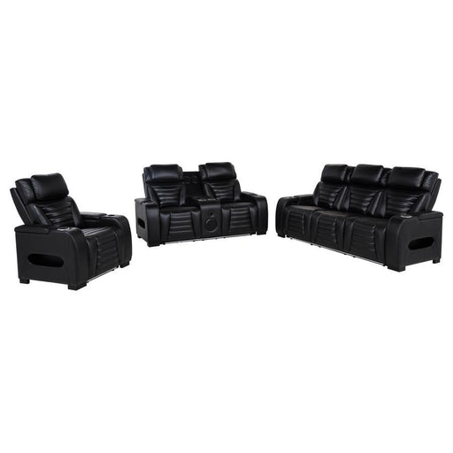 Zuma - Faux Leather Dual Power LED Sofa Set - Simple Home Plus