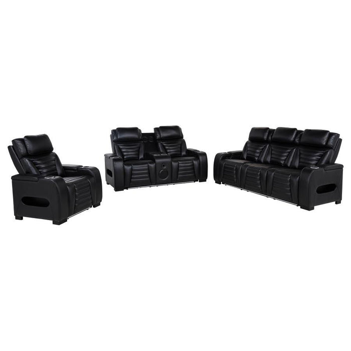 Zuma - Faux Leather Dual Power LED Sofa Set - Simple Home Plus
