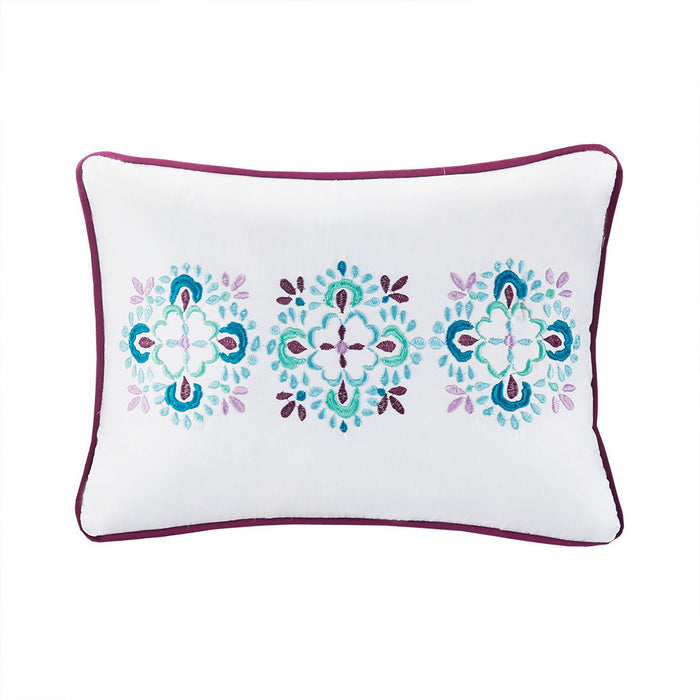 Joni - 6 Piece Boho Reversible Daybed Set - Purple - Simple Home Plus