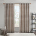 Anaheim - 50x108" Plaid Rod Pocket And Back Tab Curtain Panel With Fleece Lining - Brown - Simple Home Plus