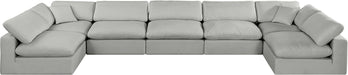 Comfy - 7 Piece Linen Modular Armless Sectional - Simple Home Plus