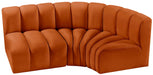 Arc - Velvet 3 Piece Sofa - Simple Home Plus