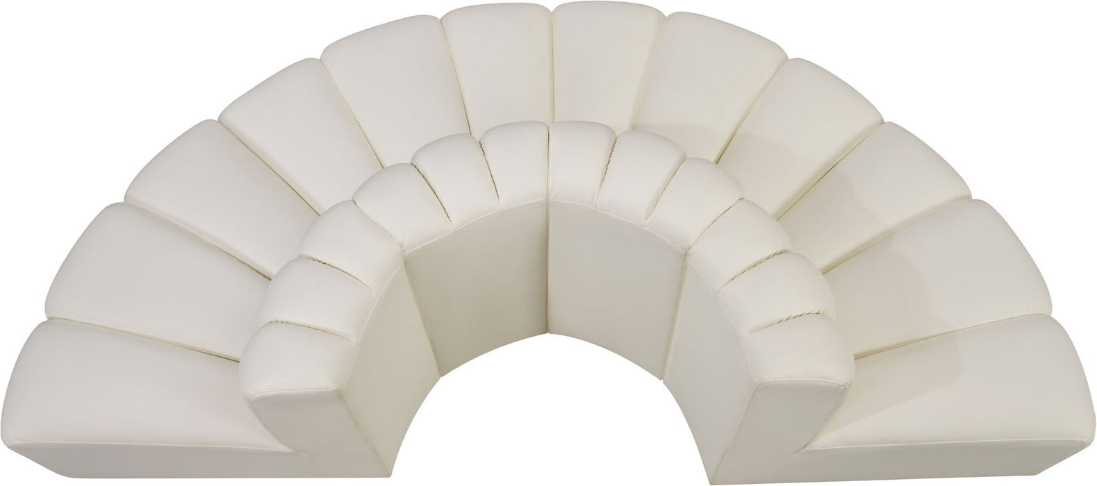 Arc - Faux Leather 4 Piece Modular Sofa - Simple Home Plus