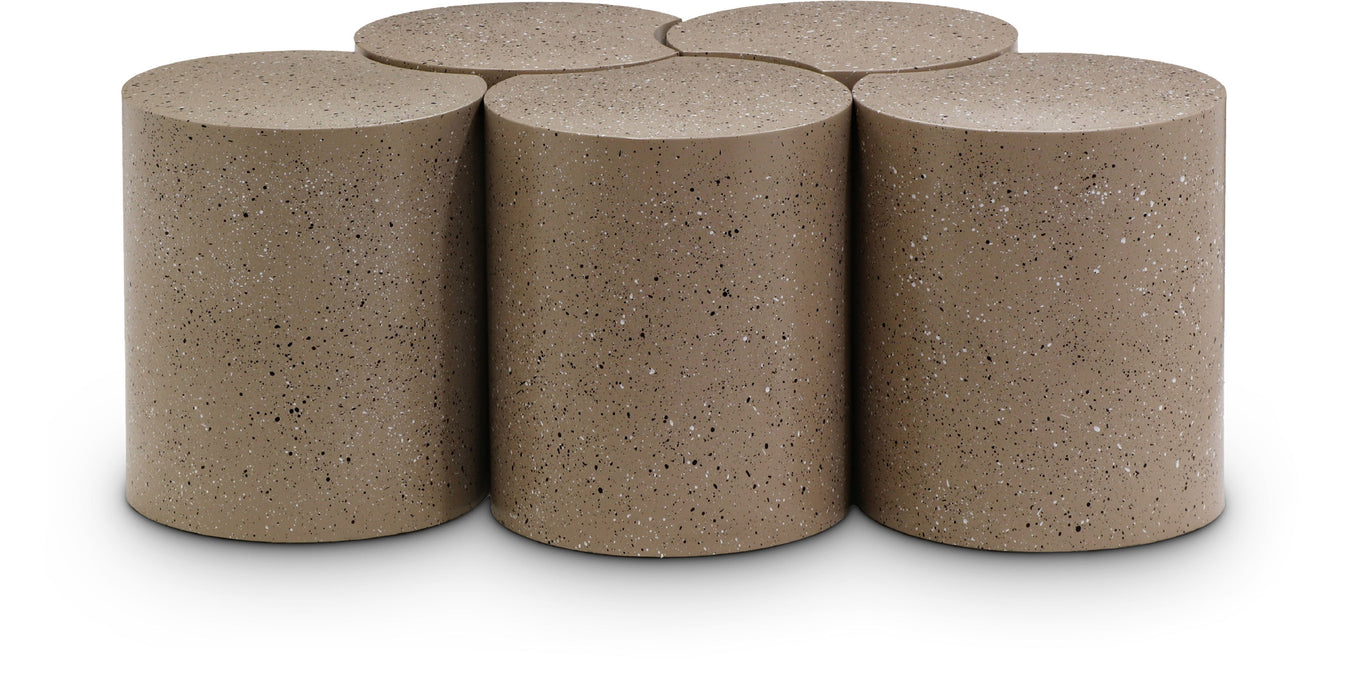 Dimple - 5 Piece Modular Coffee Table - Terazzo Finish - Simple Home Plus