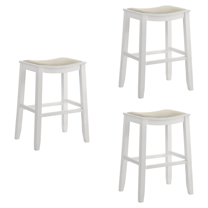 Iyani - Coastal Modern Wood Bar Height Kitchen Bar Stool - Simple Home Plus