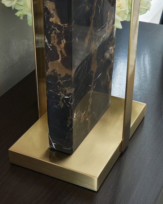 Neonish - Marble Table Lamp - Black / Gold Finish - Simple Home Plus