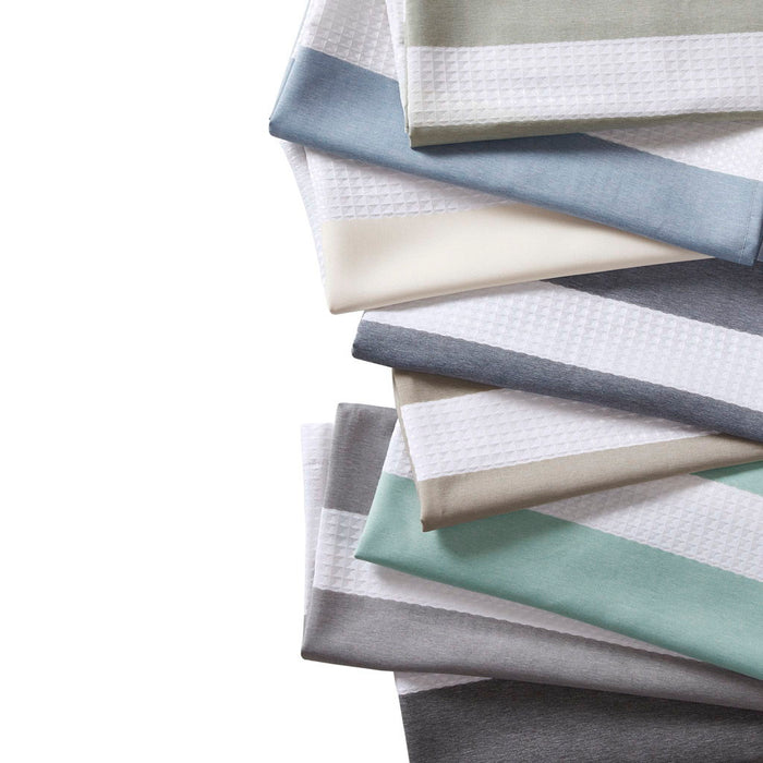 Spa Waffle - 72" Shower Curtain With 3M Treatment - Gray - Simple Home Plus