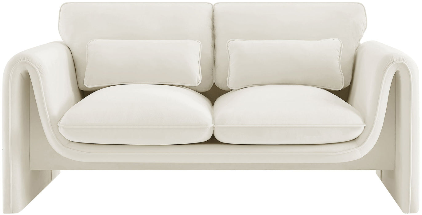 Sloan - Velvet Loveseat - Simple Home Plus