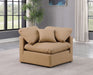 Indulge - Faux Leather Corner Chair - Tan - Simple Home Plus